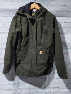 Carhartt Full Swing Cryder Jacket Womens M 8-10 Thinsulate Quick Duck Chore Coat